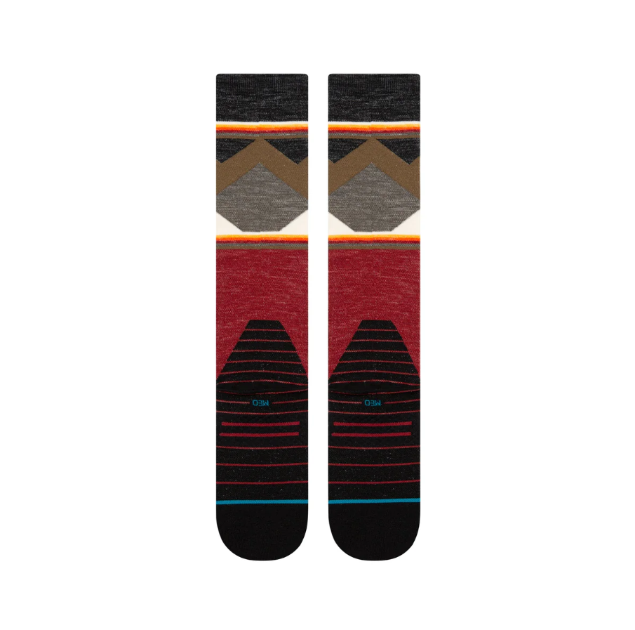 Jimmy Chin Ultra Light Wool Snow Sock - Red
