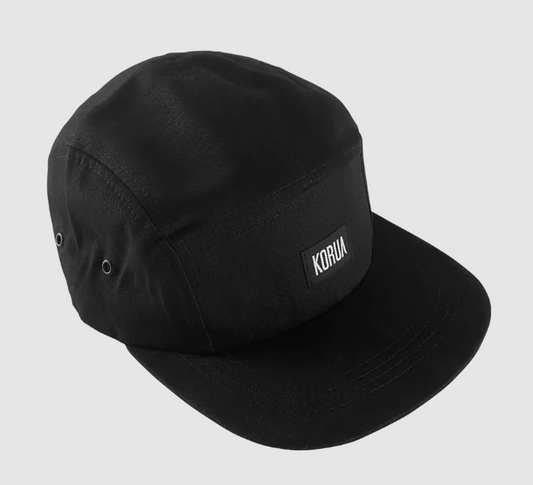 5 Panel Cap - Black