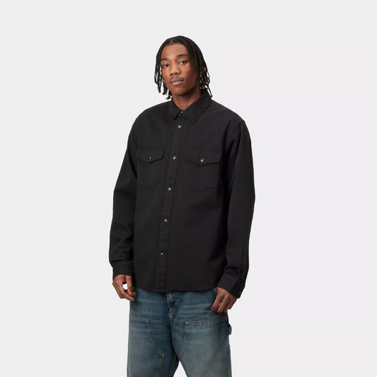 L/S Santa Fe Shirt - Black Garment Dyed