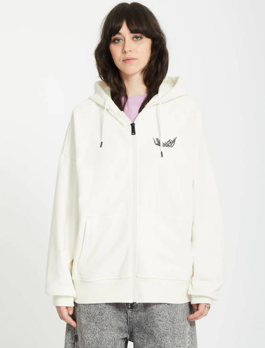Alix Zip-up Kapuzenpullover - Star White