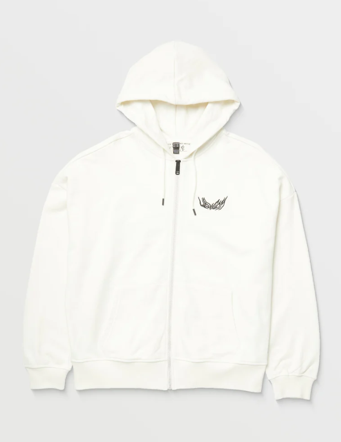 Alix Zip-up Kapuzenpullover - Star White