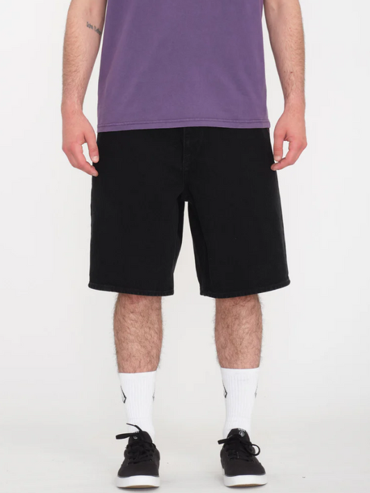 Billow Denim Shorts - Black