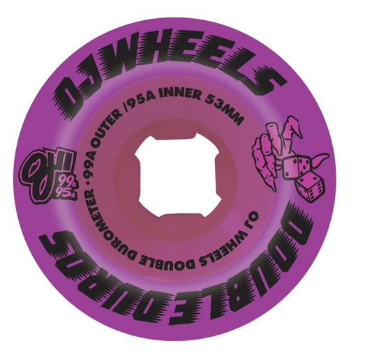 OJ Wheels Double Duro Purple 53mm - 99A/95A