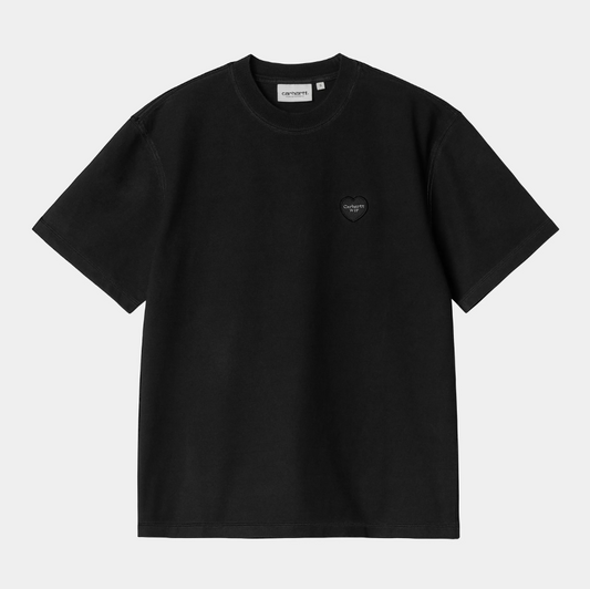 W' S/S Ingo T-Shirt - Black garment dyed