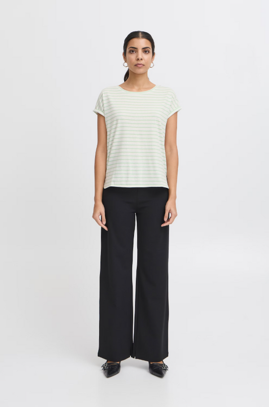 IHYULIETTA T-Shirt - Cameo Green Stripe