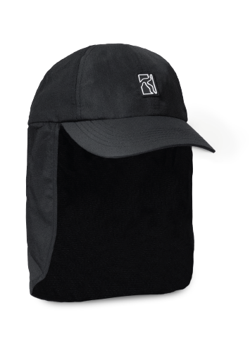 Sun Flap Cap - Black