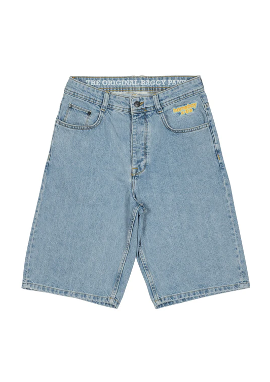 X-Tra Baggy Denim Shorts - Moon