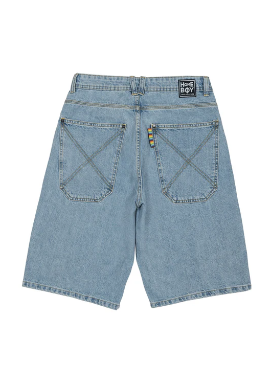 X-Tra Baggy Denim Shorts - Moon