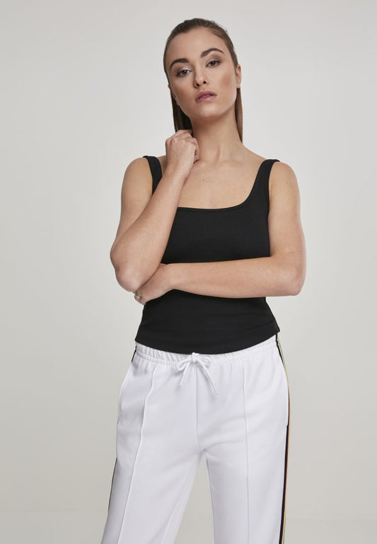 Wide Neck Top - Black