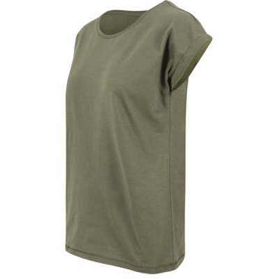 Extended Shoulder Tee * OLIVE