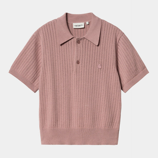 W' S/S Norlina Polo - Dusty Fuchsia