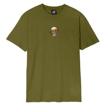 Dressen Skull Dot Front T-Shirt - sea kelp