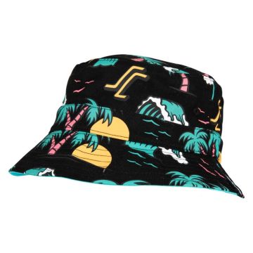 Youth Paradise Repeat Bucket Hat - black