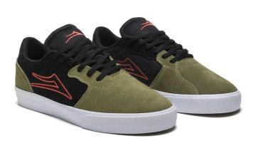Cardiff - olive/black suede