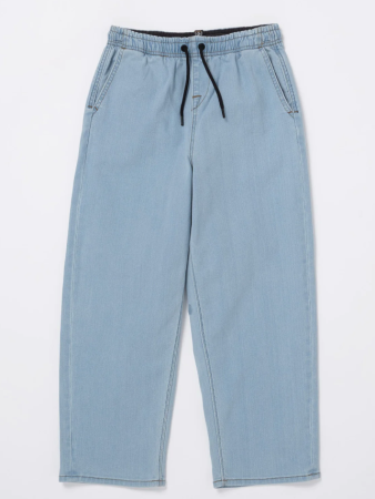 Outer Spaced Elastic Waist Jeans - Allover Stone Light