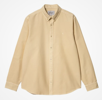 L/S Bolton Shirt - rattan garment dyed