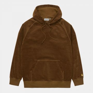 Hooded Cord Sweatshirt - Tawny/Gold